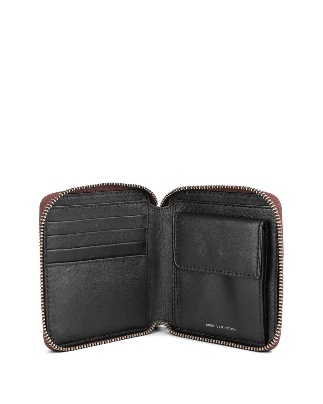Dries Van Noten Brown Leather Wallet for men