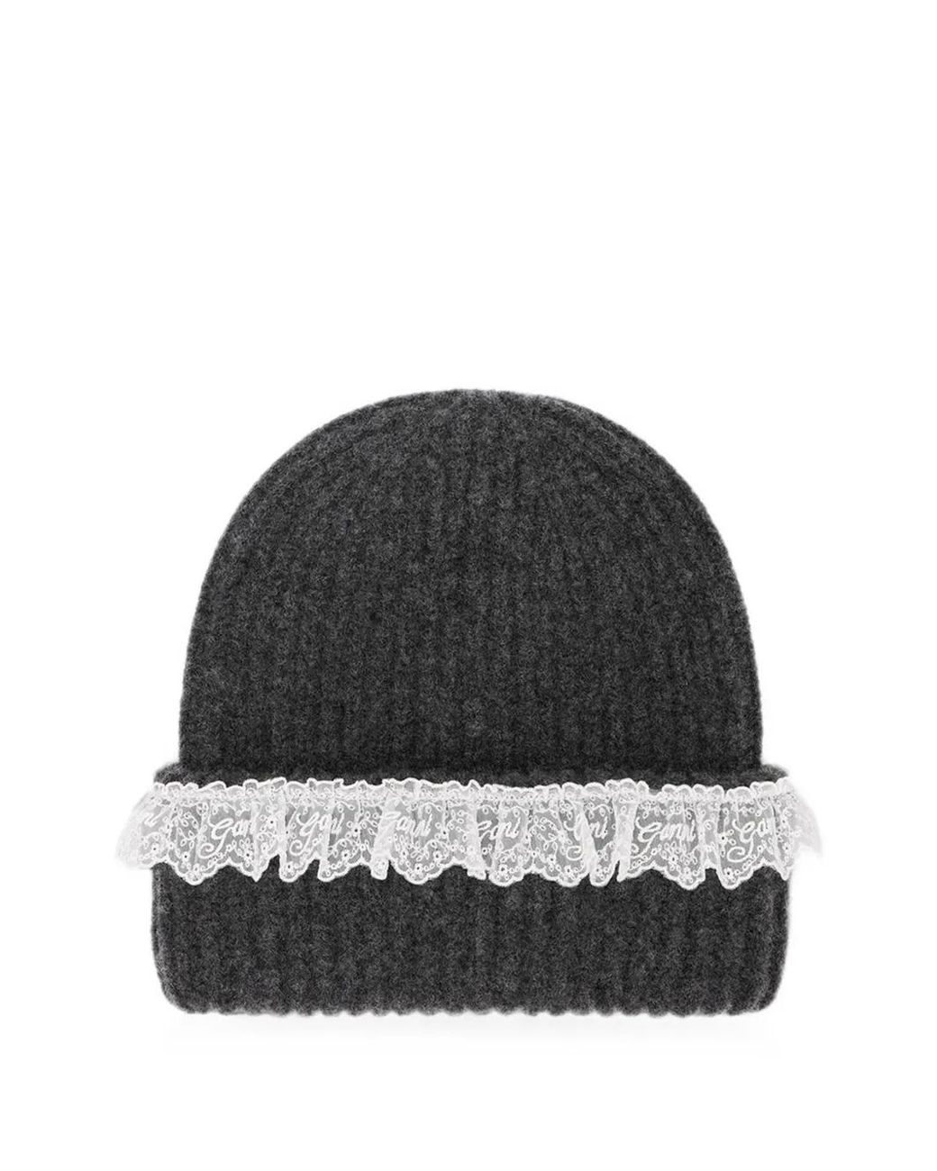 Ganni Black Beanie