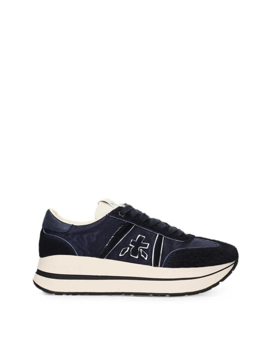 Premiata Blue Bethcoin 8506 Platform Sneakers