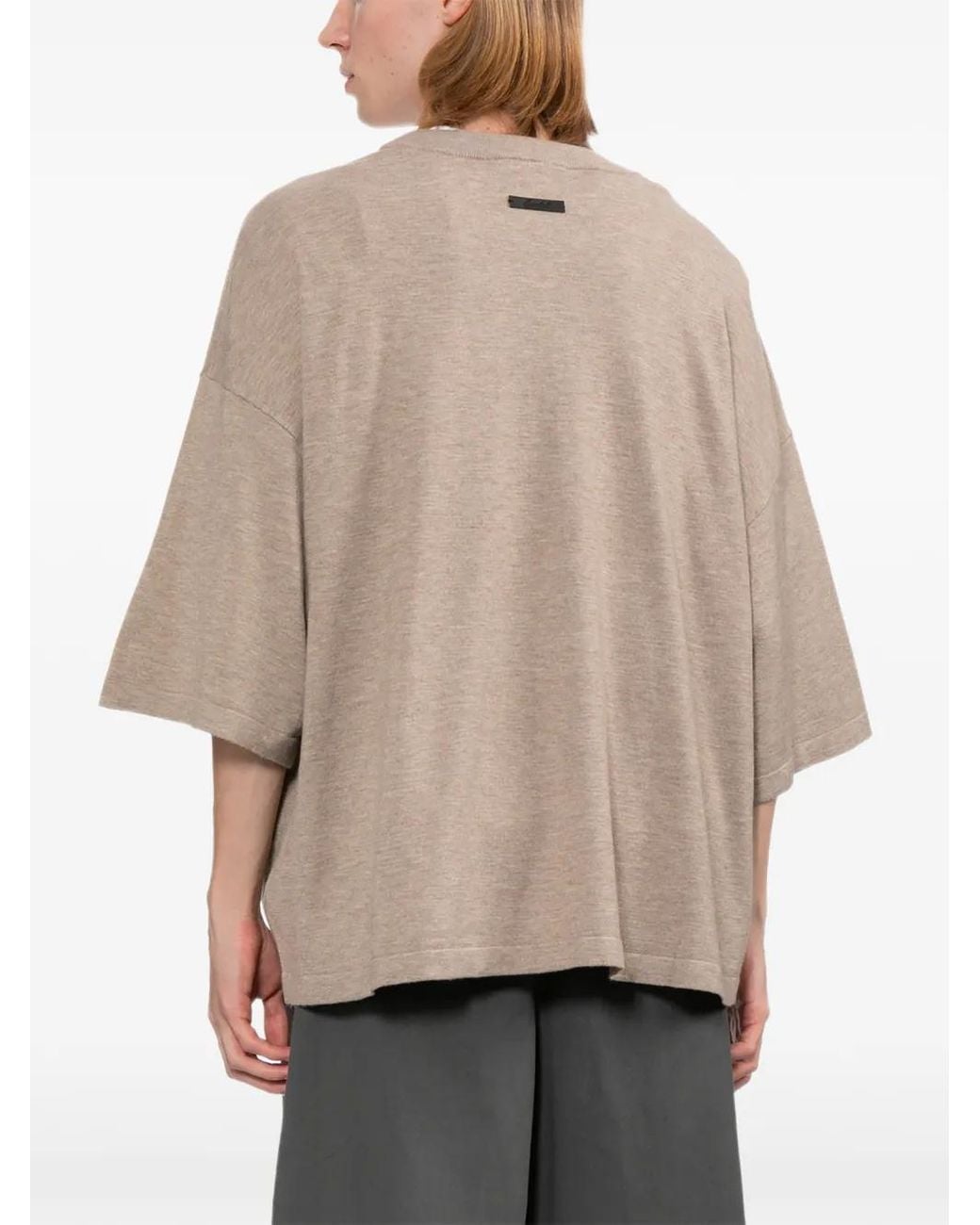 Essentials Pullover Mit Rundhalsausschnitt in Natural für Herren