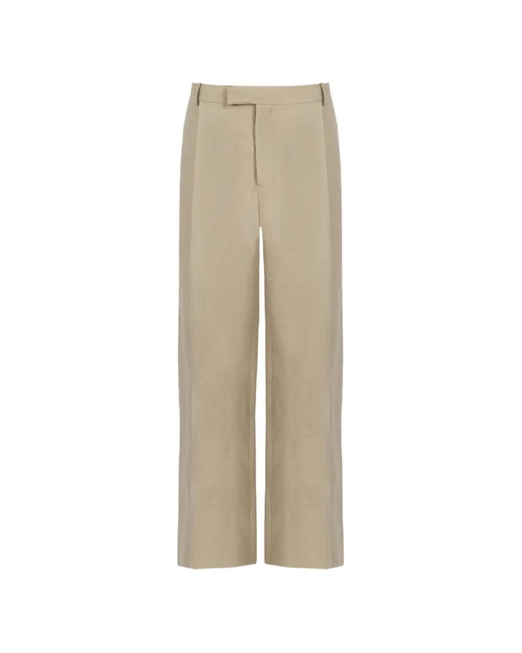Ferragamo Natural Relaxed Tailored Trousers for men