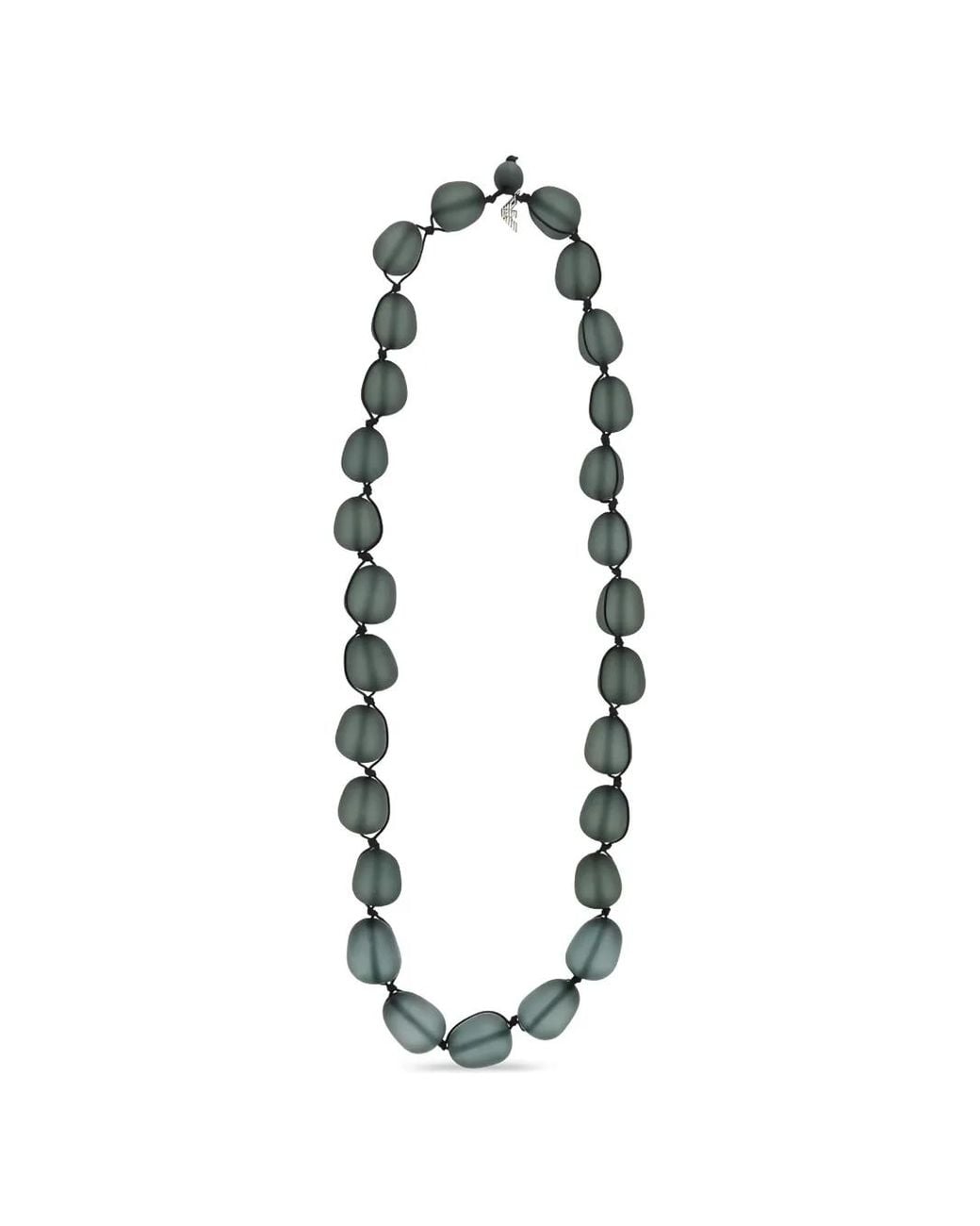 Emporio Armani White Beaded Necklace