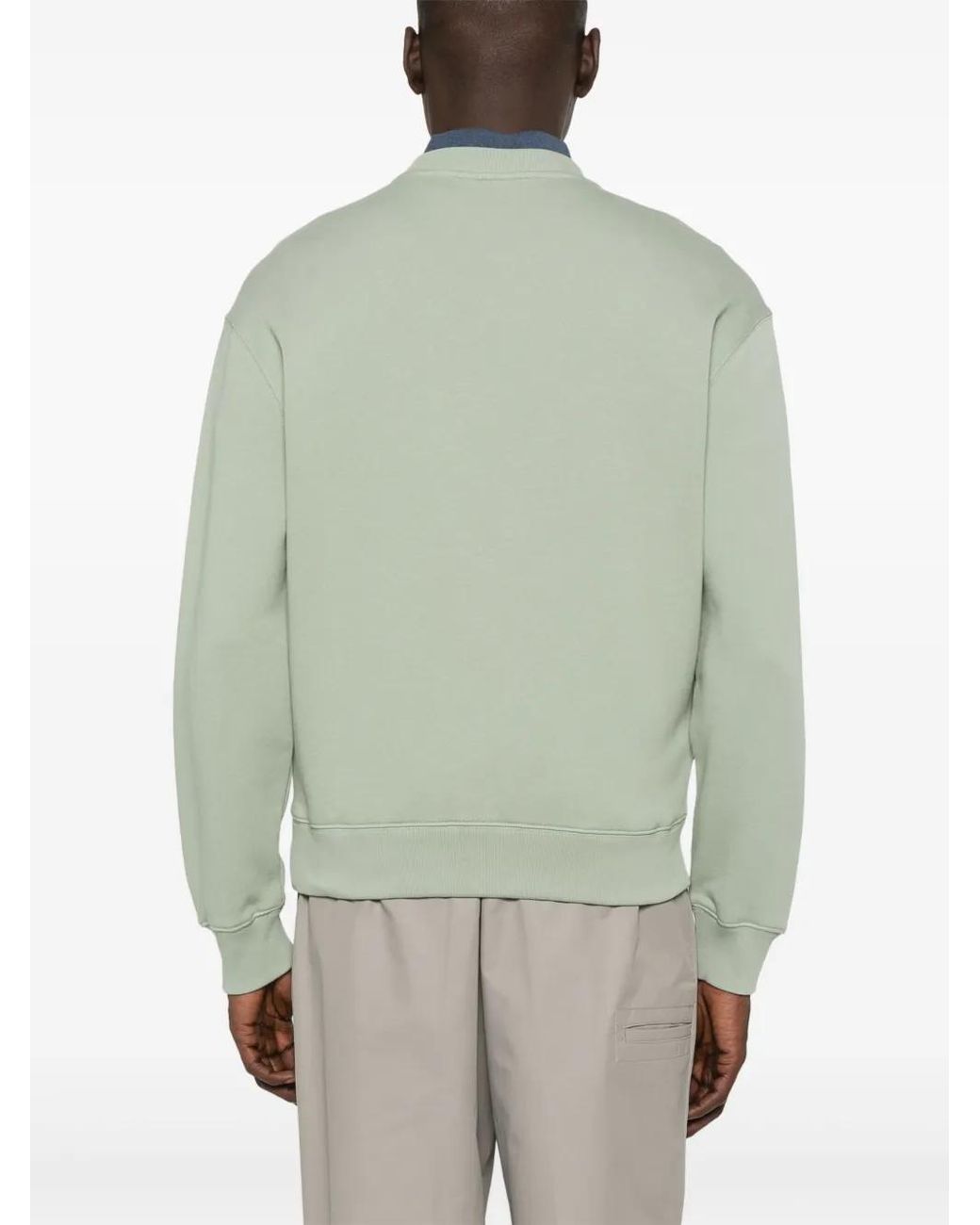 Maison Kitsuné Green Handwriting Comfort Sweatshirt for men