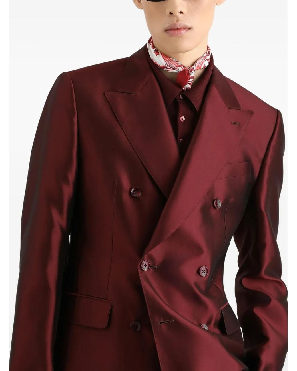 Dolce & Gabbana Purple Sicilia Light Double-Breasted Jacket for men