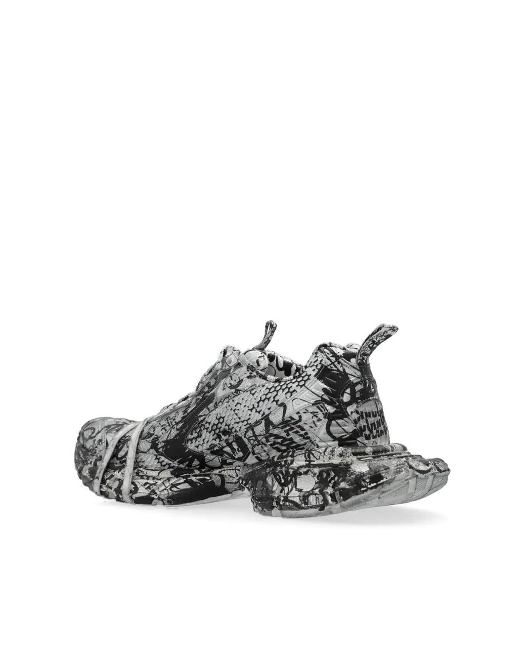 Balenciaga White 3Xl Extreme Graffiti Low-Top Sneakers for men