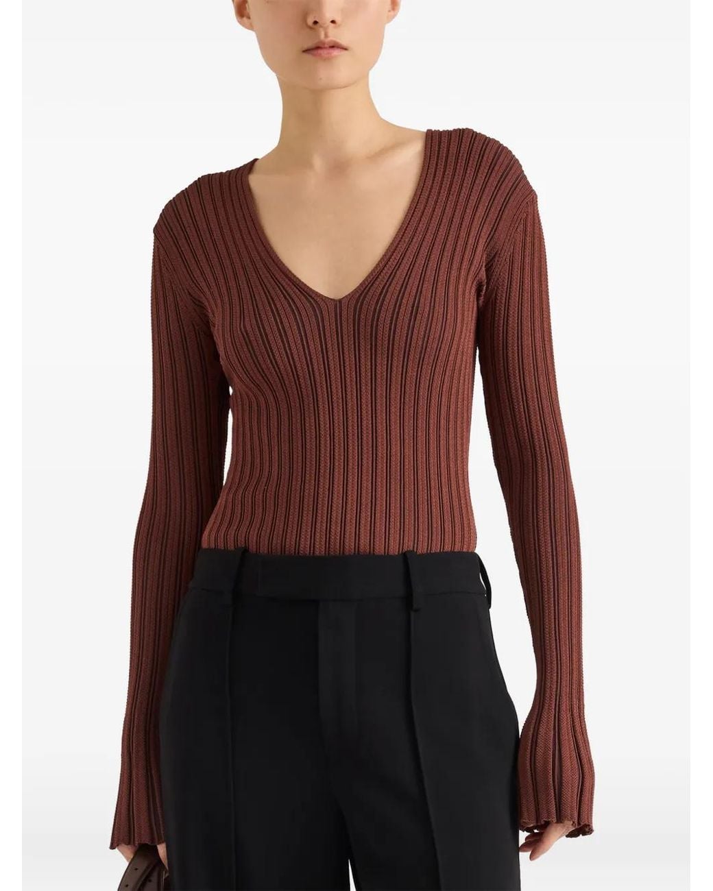 Proenza Schouler Brown Roux Top