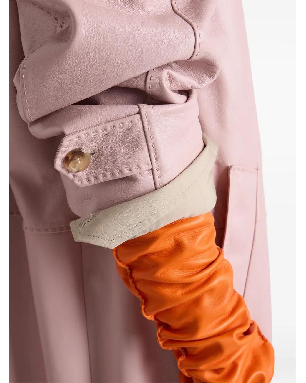 Abrigo Con Botones Prada de color Pink