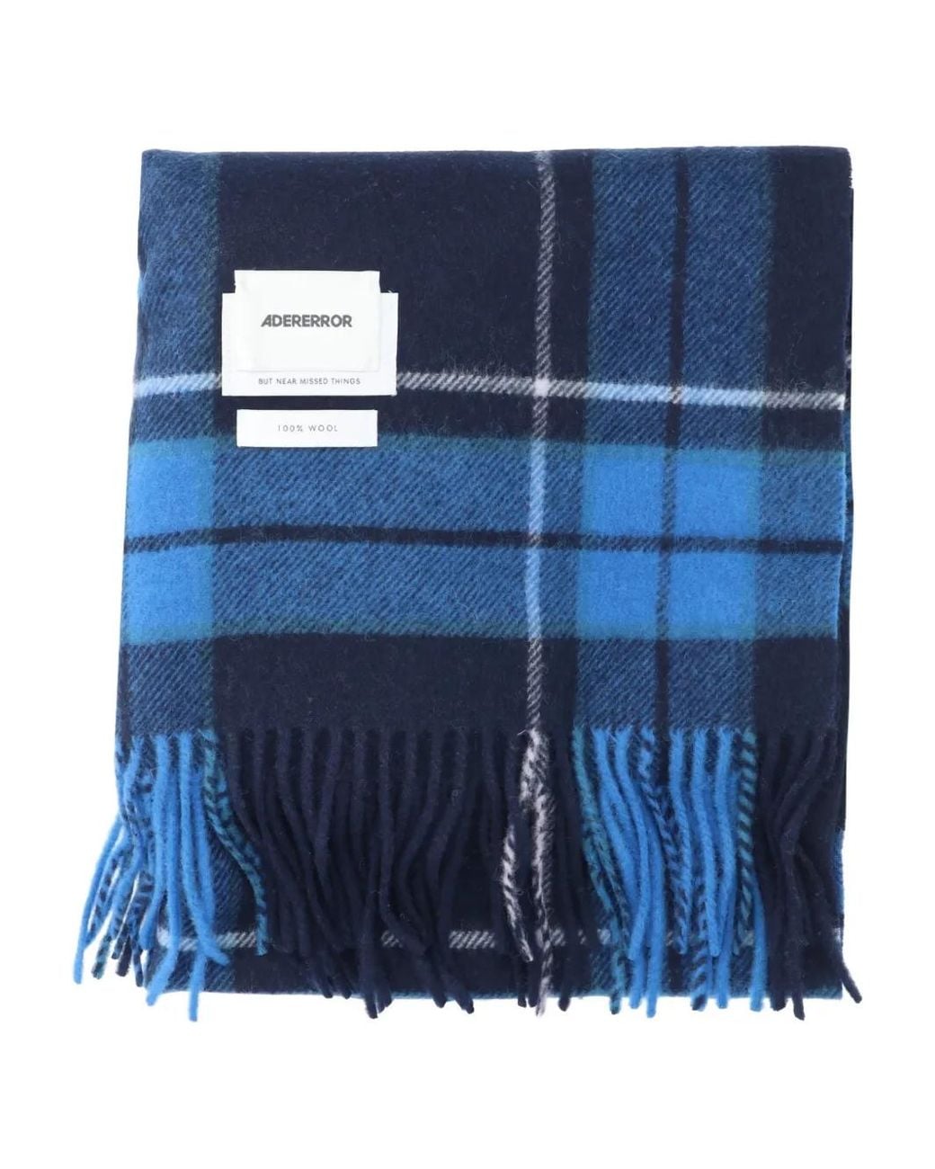 Adererror Blue Faylen Muffler Scarf for men
