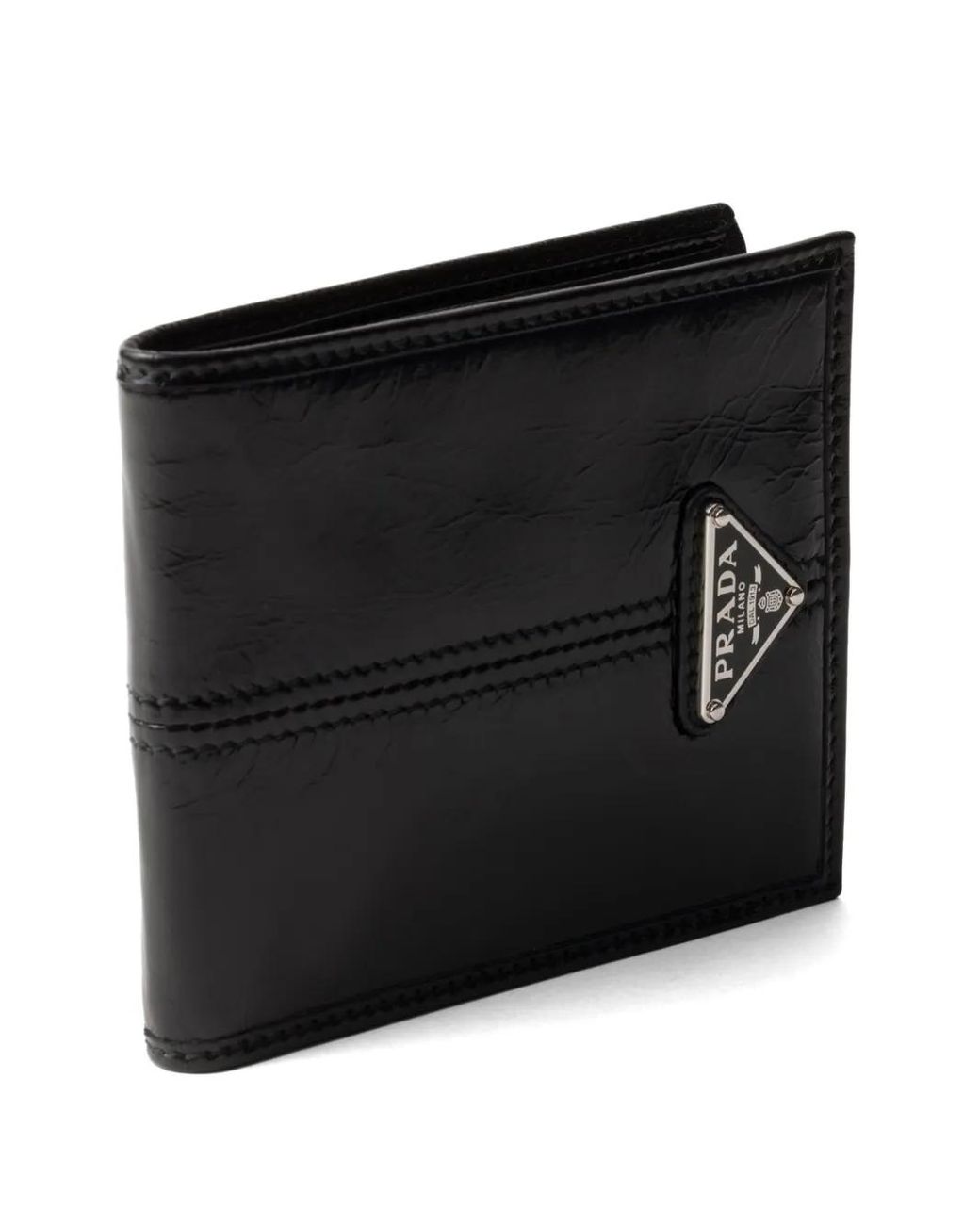 Prada Black Leather Wallet for men