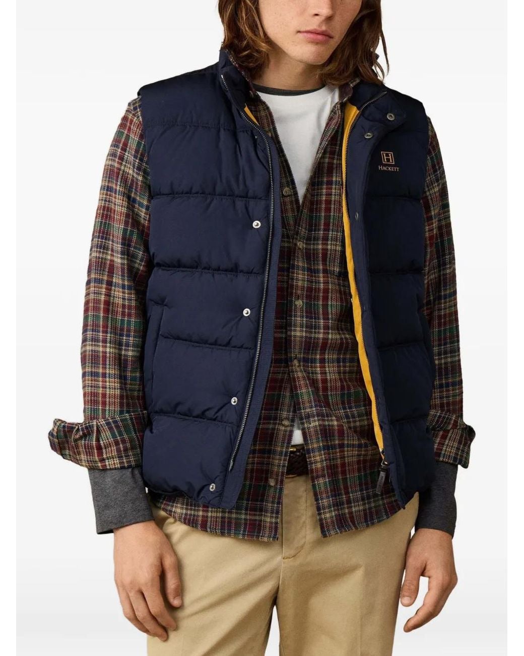 Hackett Heritage Steppweste in Blue für Herren