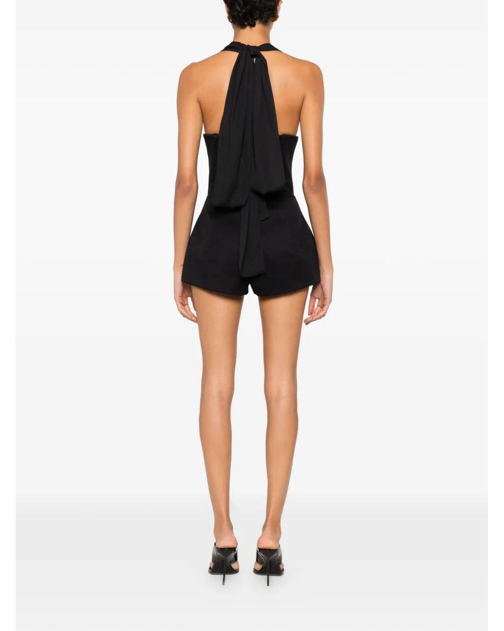 Vestiaire d'un Oiseau Libre Black Dynamic Halterneck Jumpsuit