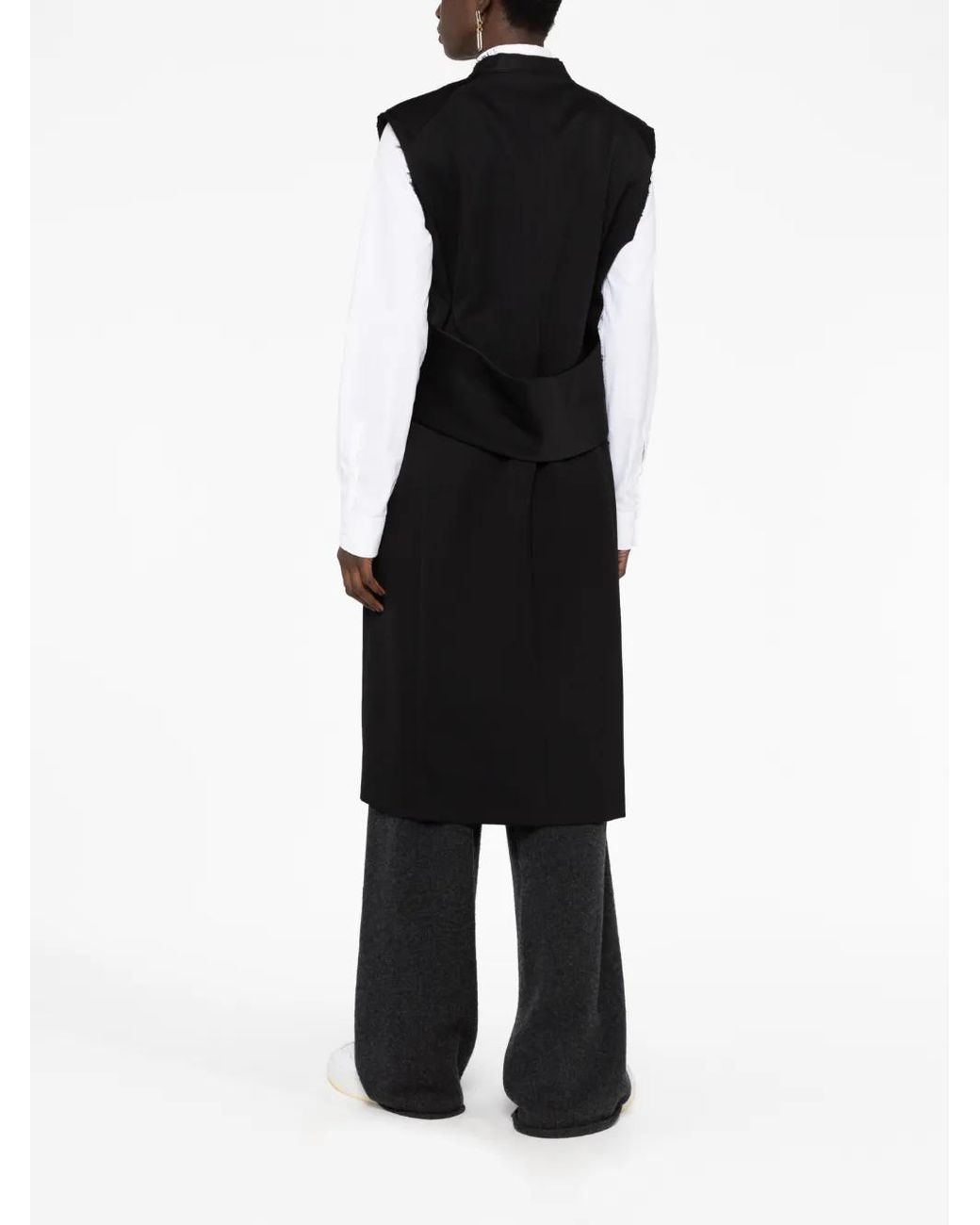Chaleco Con Cinturón Jil Sander de color Black