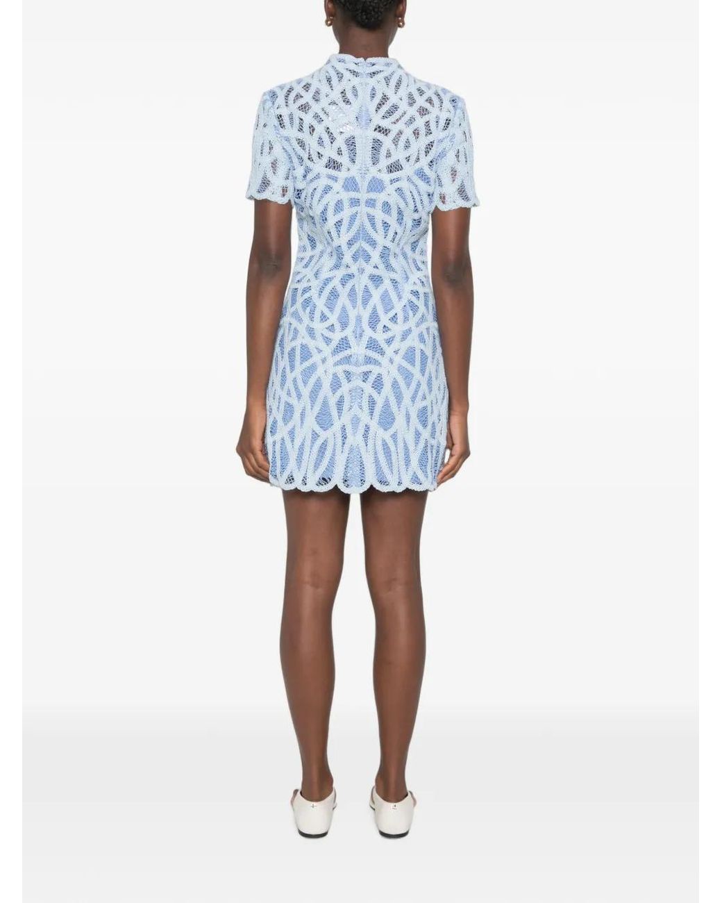 Jonathan Simkhai Blue Robe Courte Desiree