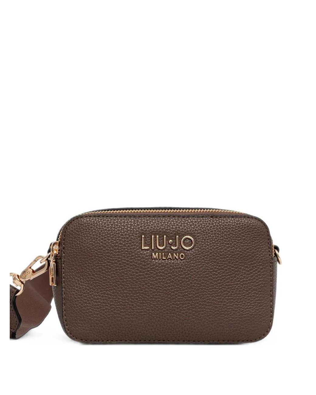 Liu Jo Brown Logo-Plaque Cross Body Bag