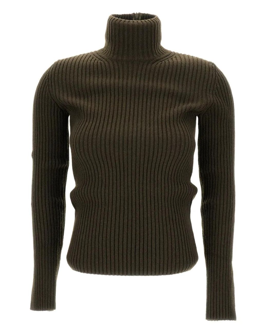 Pull Côtelé À Col Roulé Max Mara en coloris Green