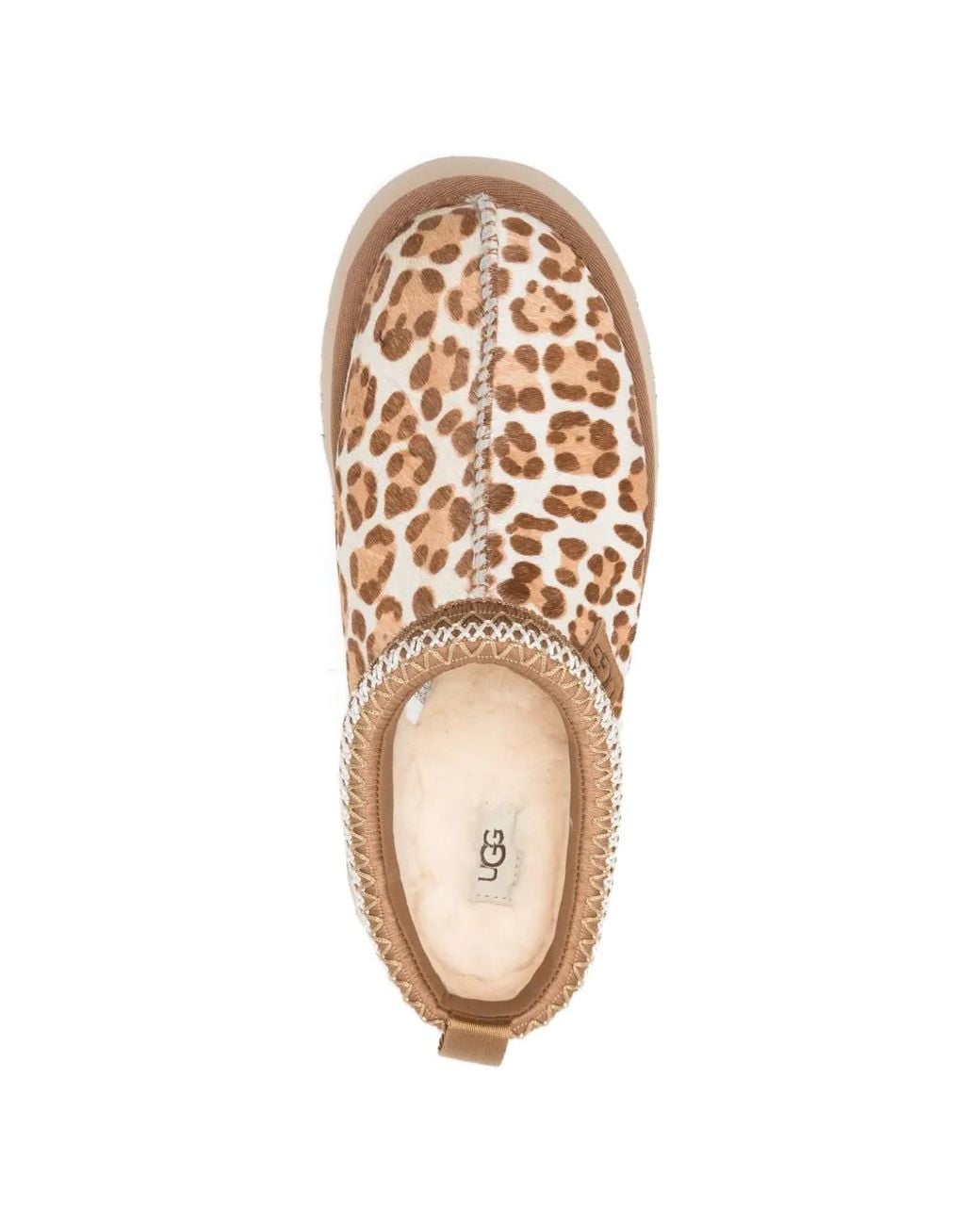 Ugg Natural Tazz Plains Leopard-Print Mules