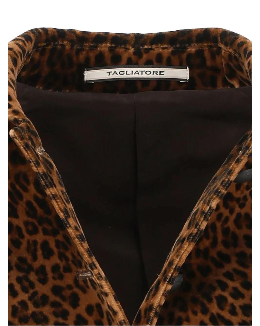 Tagliatore Brown Idelle Leopard-Print Jacket