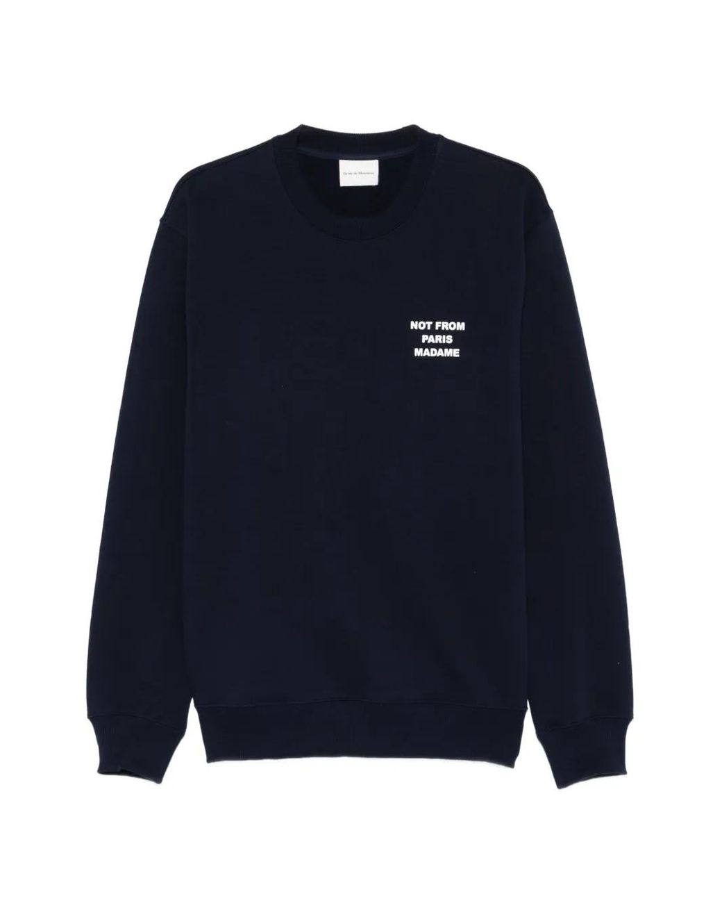 Drole de Monsieur Blue Slogan-Print Sweatshirt for men