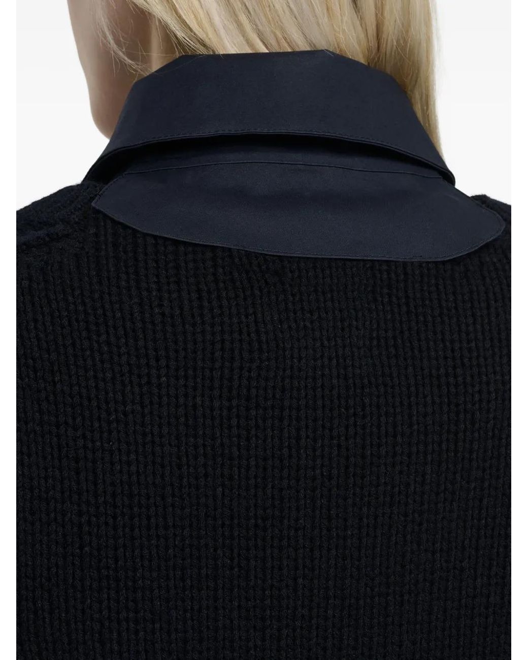 Barrie Blue Cashmere-Paneled Cotton Raincoat