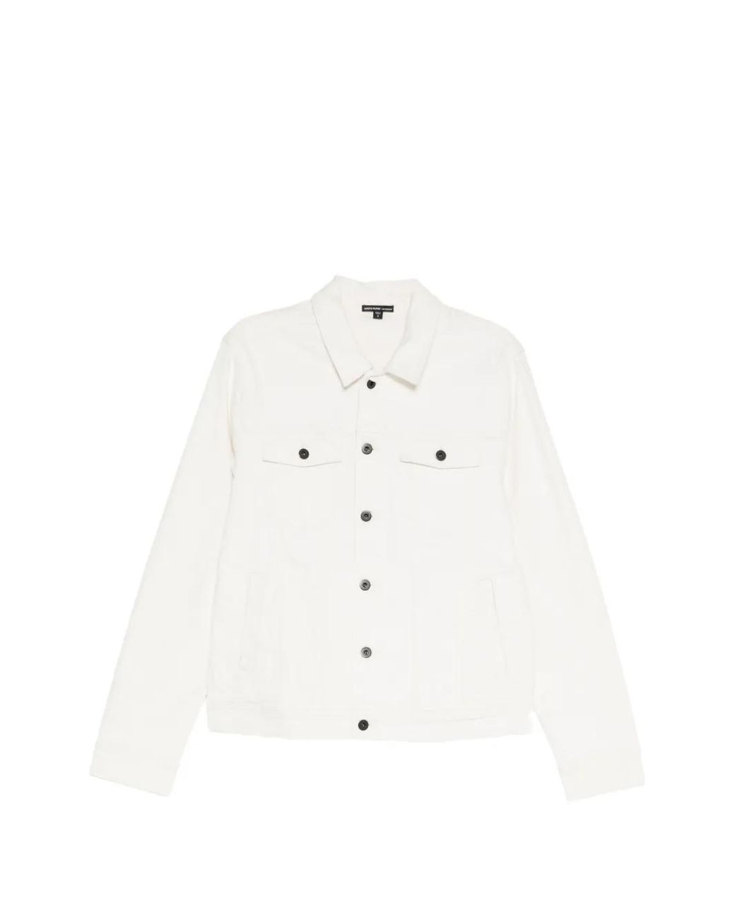 James Perse White Veste En Jean À Coupe Stretch for men