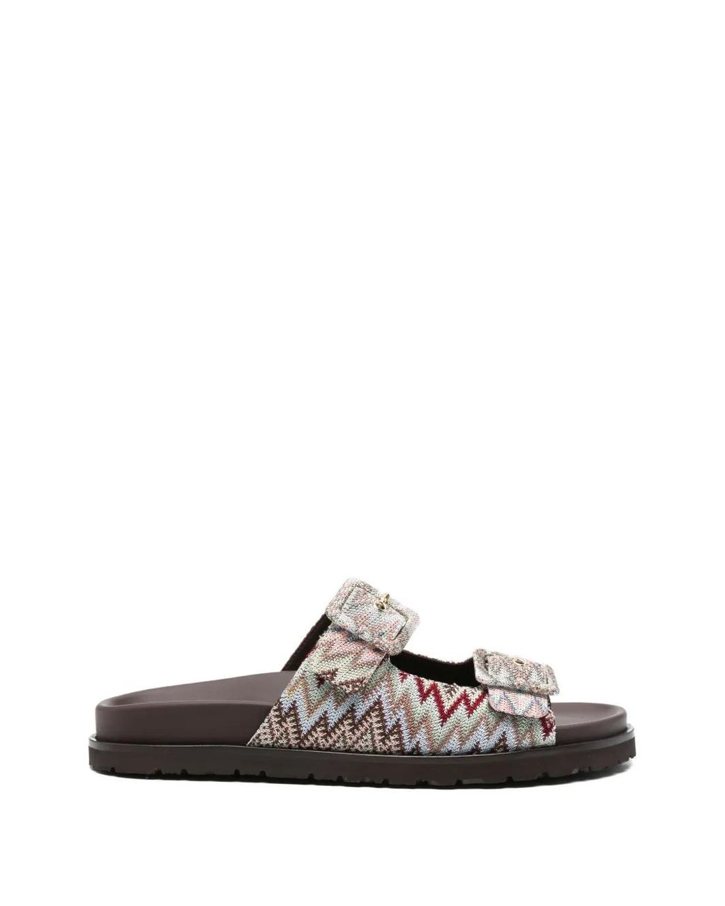 Missoni White Clea Zigzag Buckle-Fastening Sandals