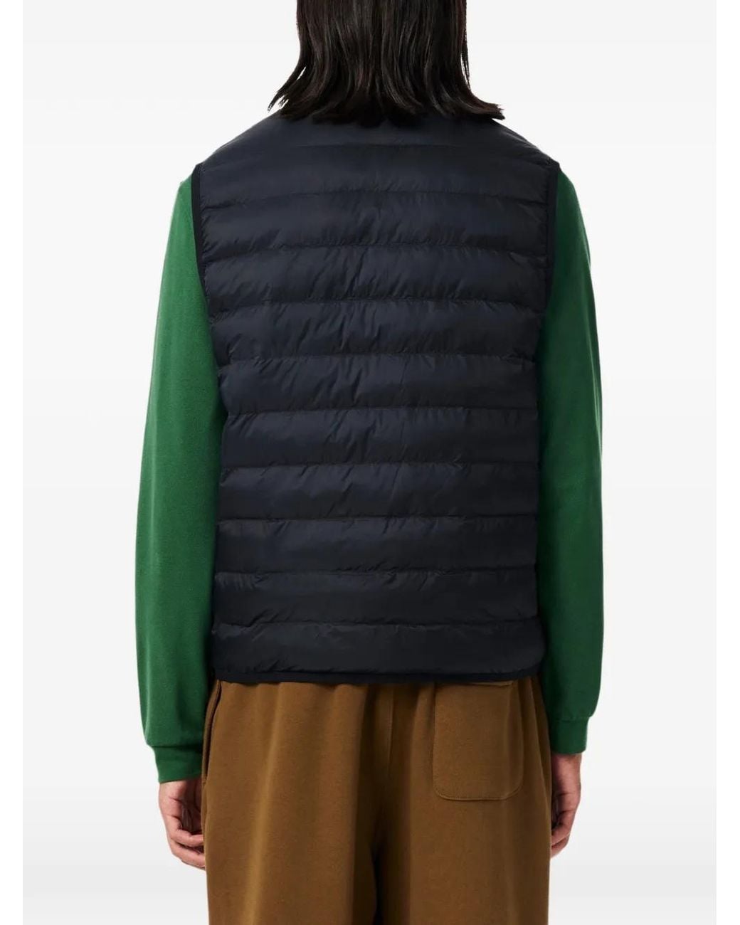 Lacoste Blue Quilted Gilet for men