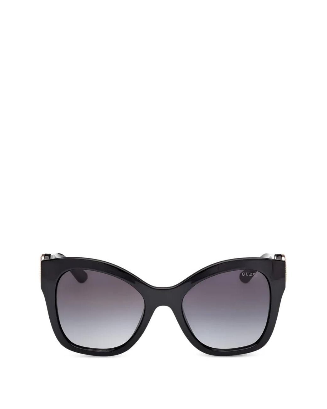 GUESS EYEWEAR Black Logo-Plaque Sunglasses