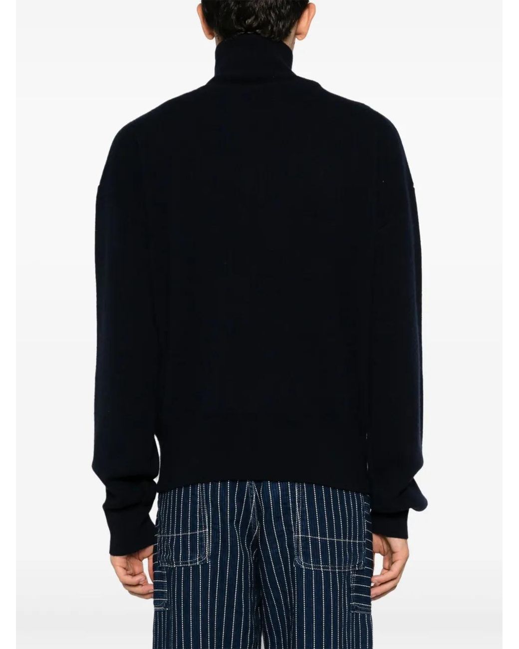 Extreme Cashmere Blue Zipped Cashmere Cardigan
