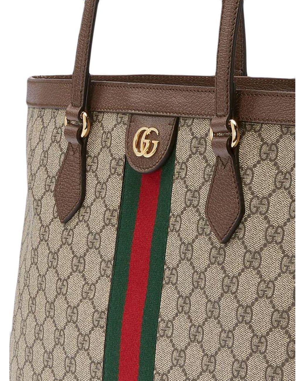 ophidia soft gg supreme canvas tote bag with web