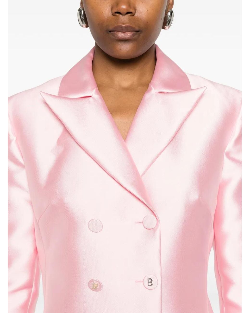 Blugirl Blumarine Pink Double-Breasted Blazer