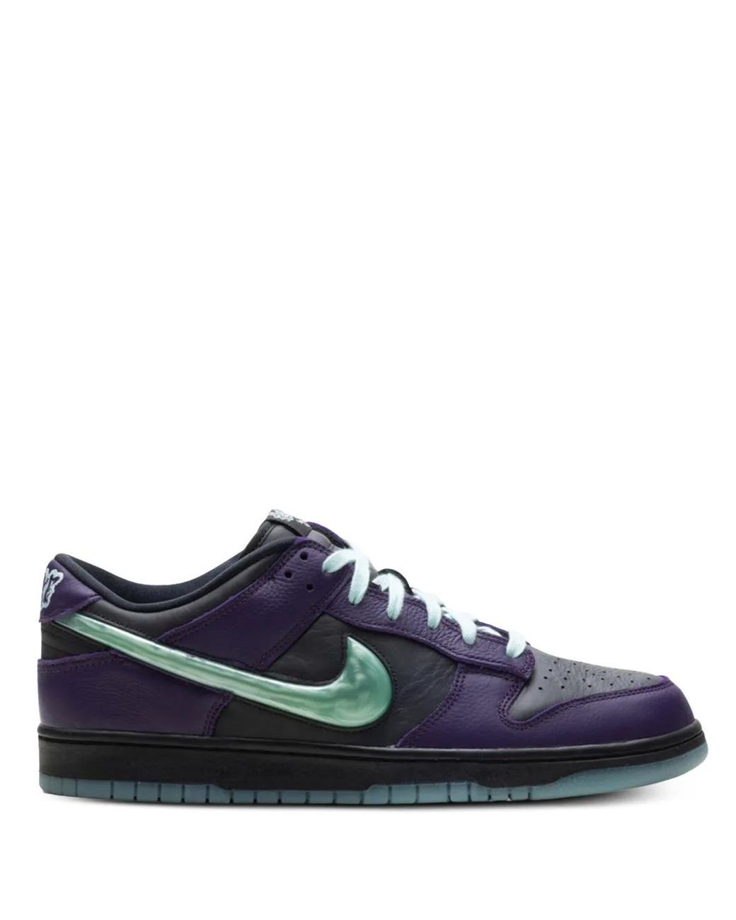 Nike Blue Dunk Low Retro Swoosh Low Top Sneakers for men