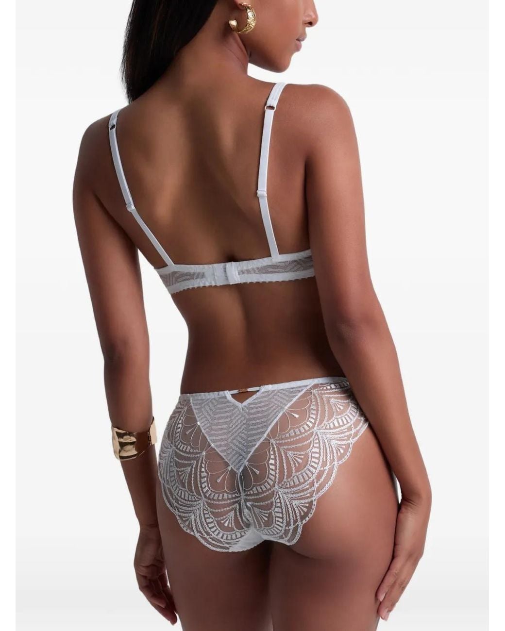 Aubade White Vibes Embroidered Briefs
