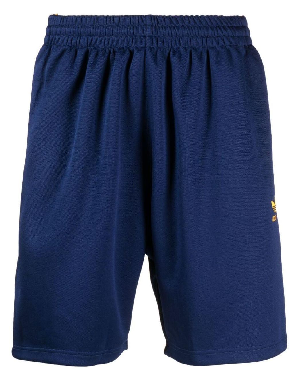 adidas Adicolor Classics+ Kneelength Track Shorts in Blue for Men Lyst