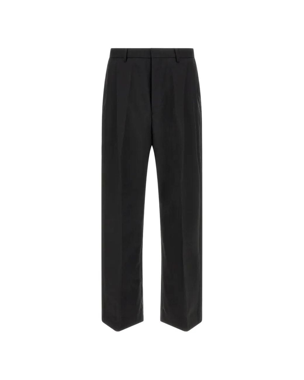 Kiko Kostadinov Black Vaals Pleated Tailored Trousers for men