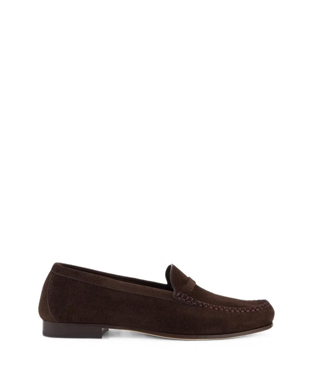 Malone Souliers White Knightsbridge Suede Loafers