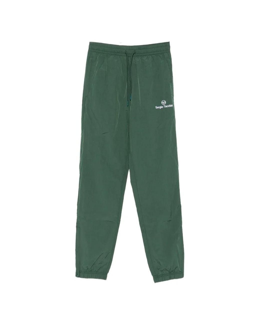 Sergio Tacchini Green Logo-Print Track Pants for men