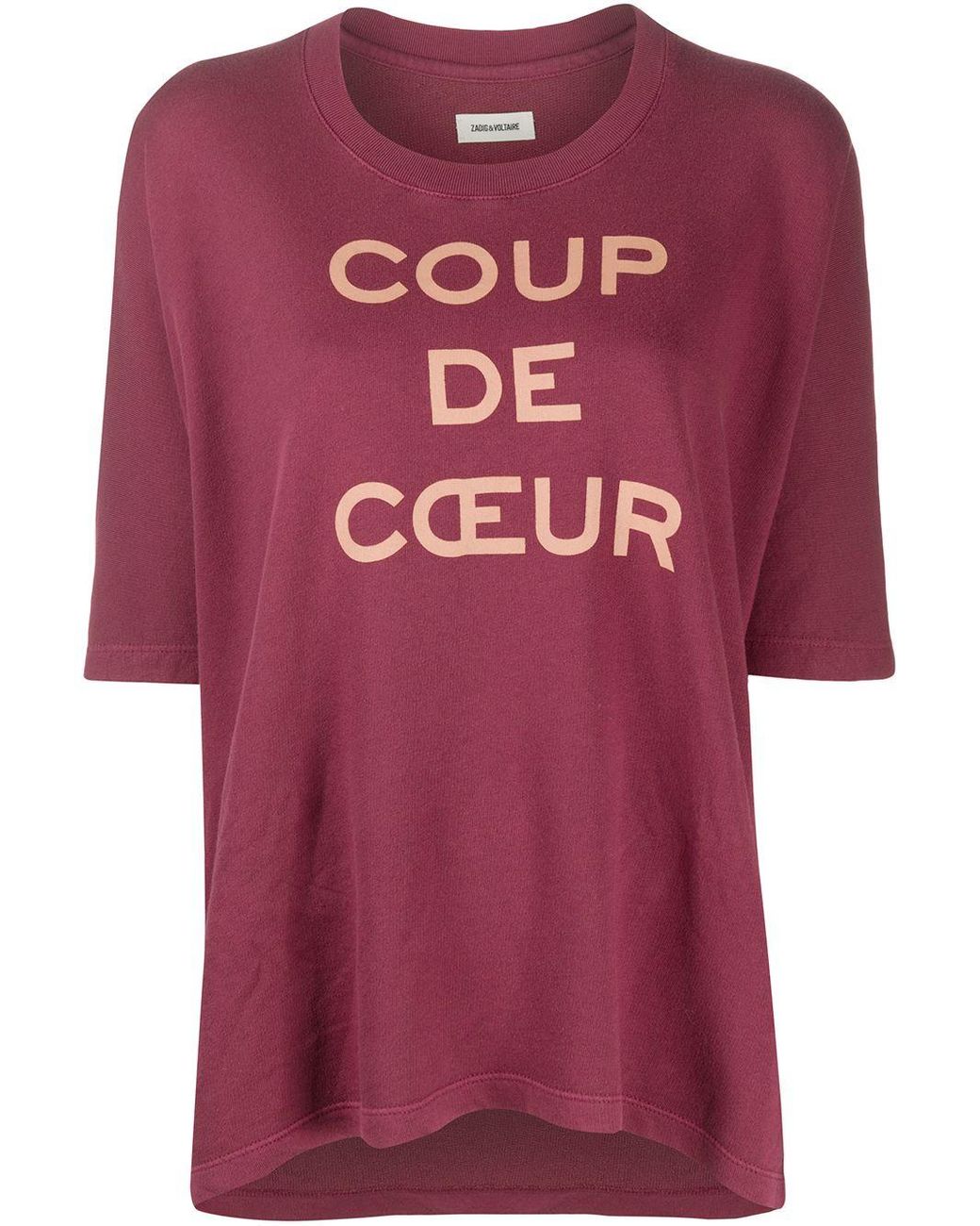 Sweat Portland Coup De C ur Zadig Voltaire en coloris Rouge Lyst