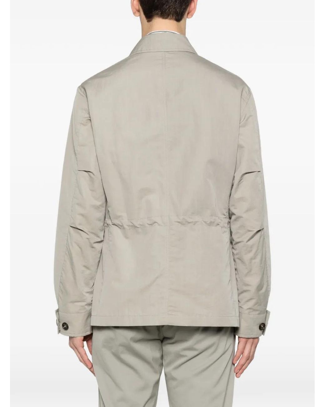 Eleventy White Patch-Pocket Jacket for men