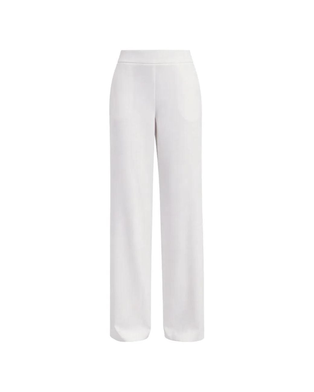 Patrizia Pepe White Palazzo Crêpe Trousers