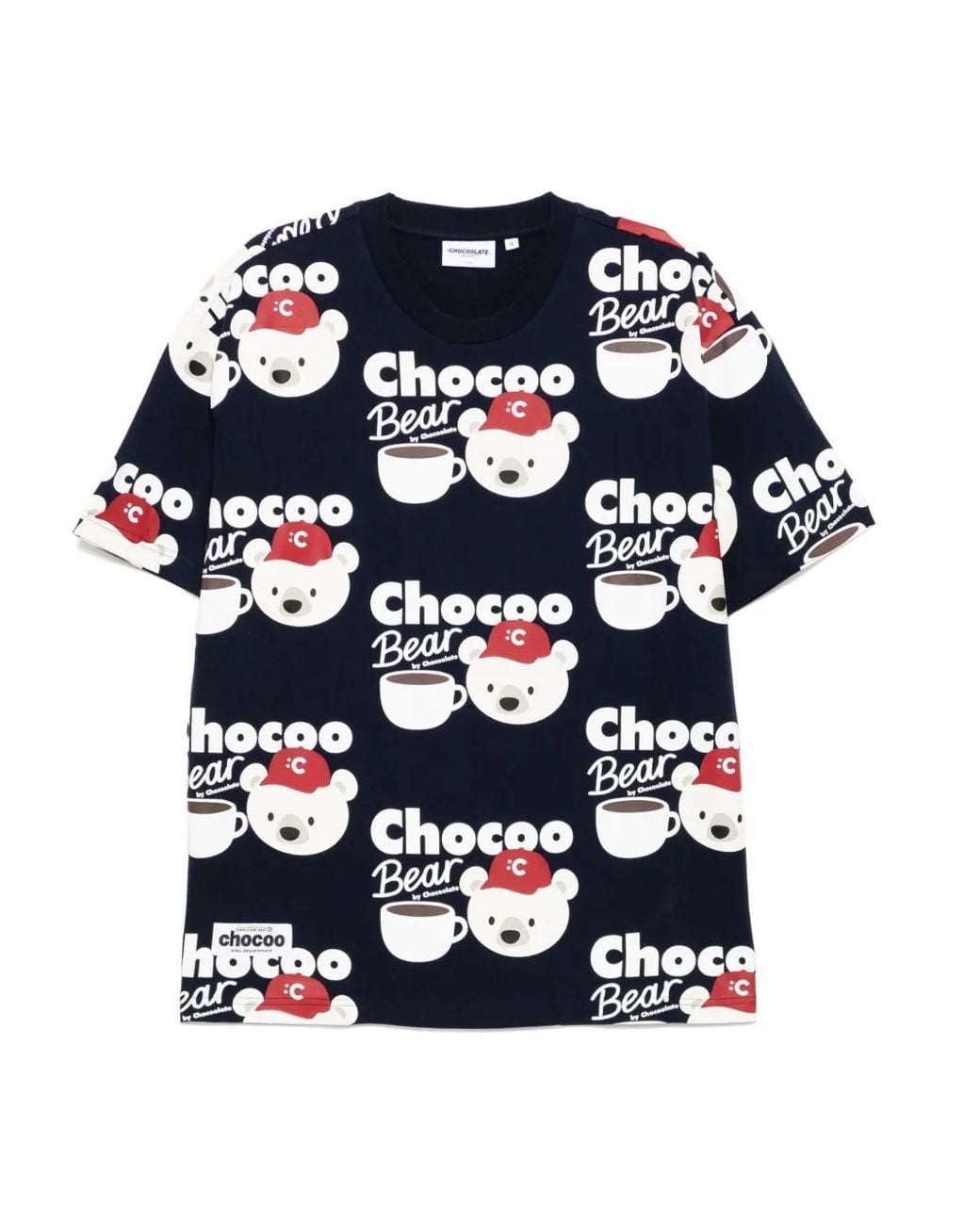 Chocoolate Blue Graphic-Print T-Shirt for men