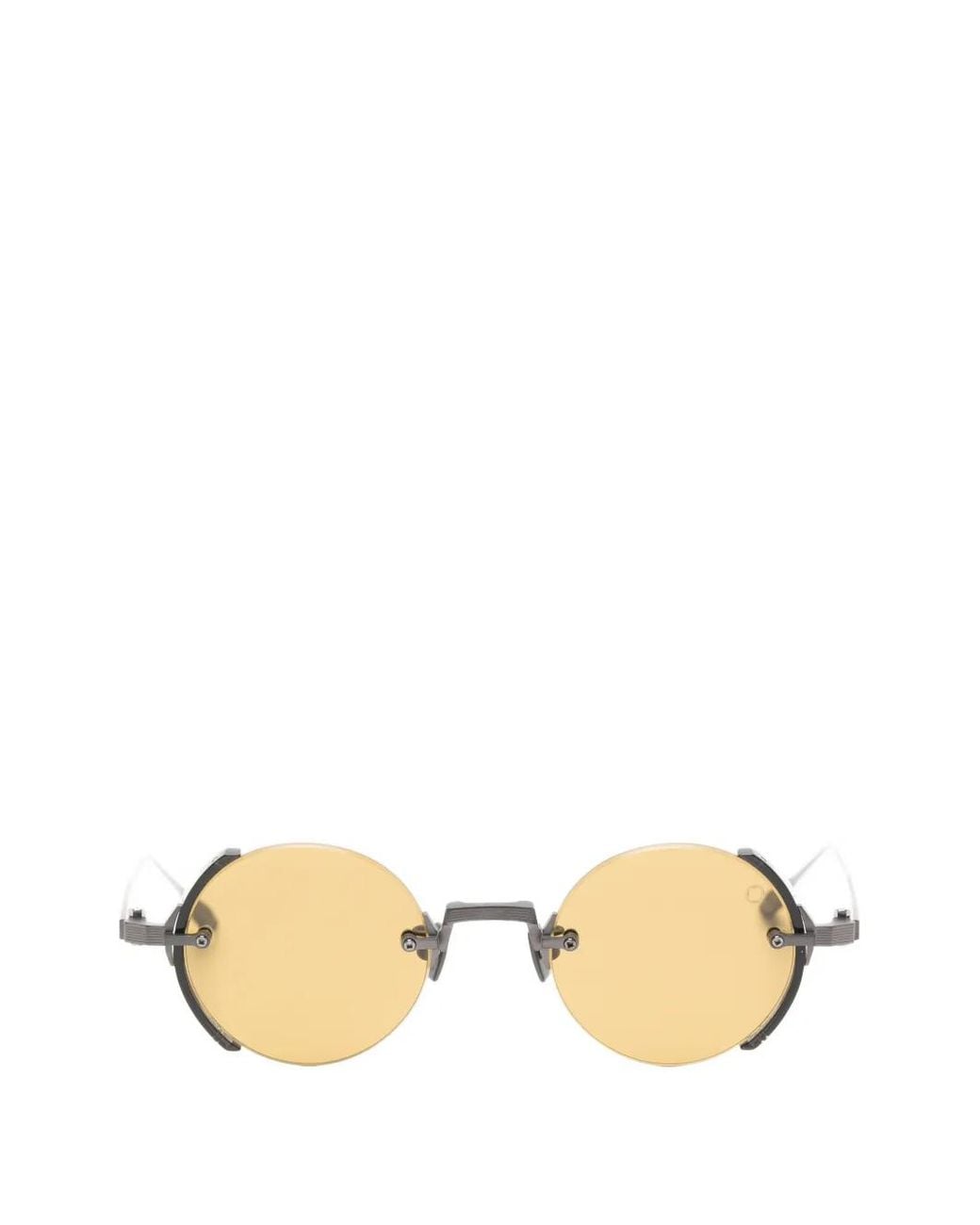 Akoni Metallic Round-Frame Sunglasses