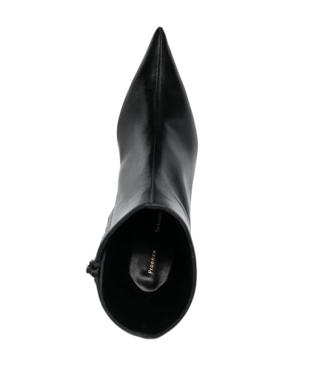 Proenza Schouler Spike Pointed Toe Ankle Boots In Black