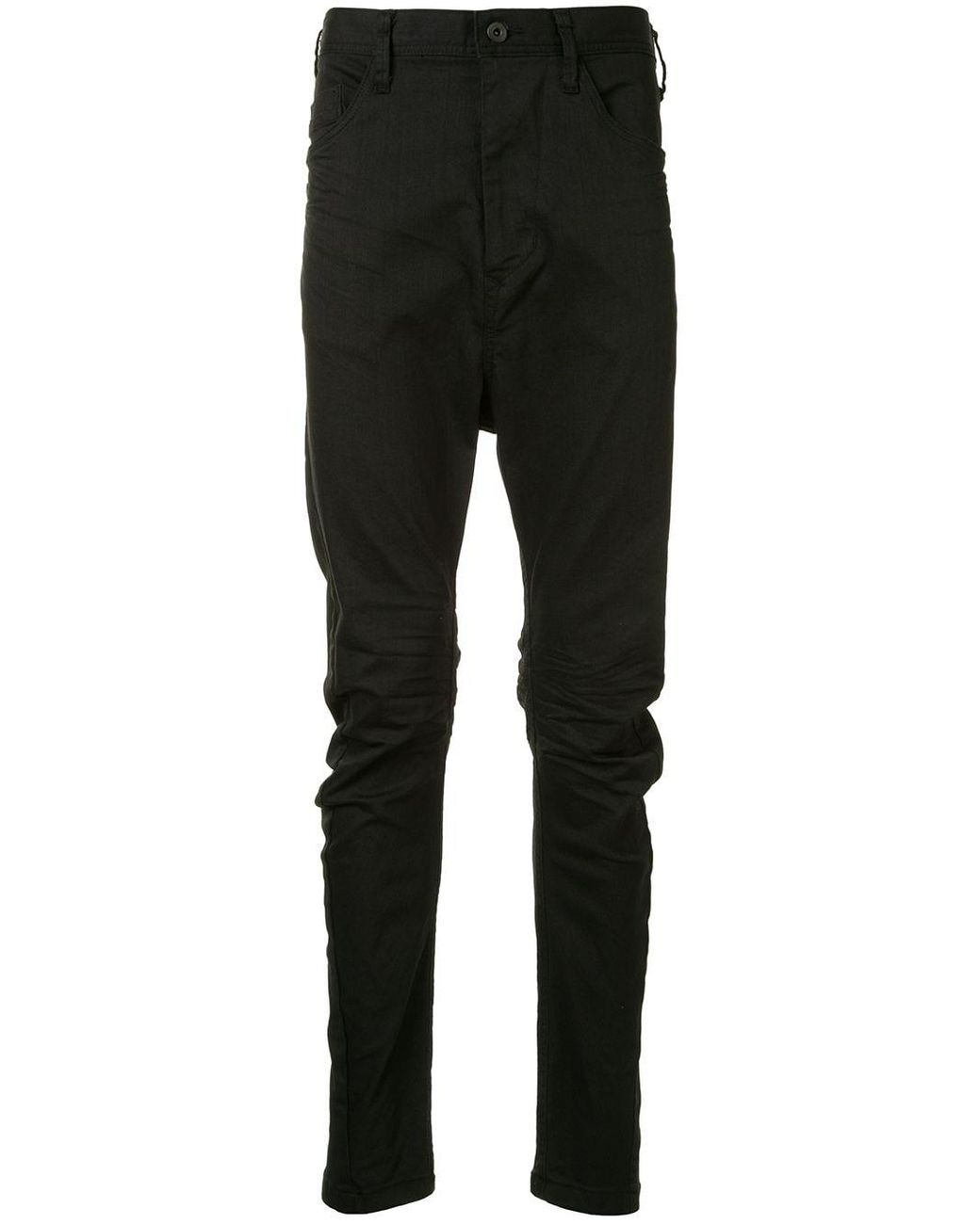 Julius Curved Slim Fit Jeans in Black for Men | Lyst