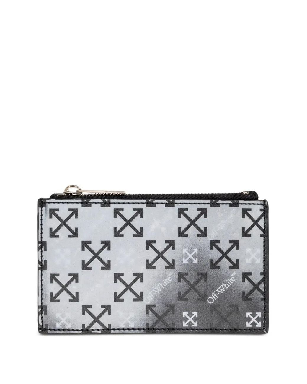 Off-White c/o Virgil Abloh Gray Arrow-Pattern Wallet for men