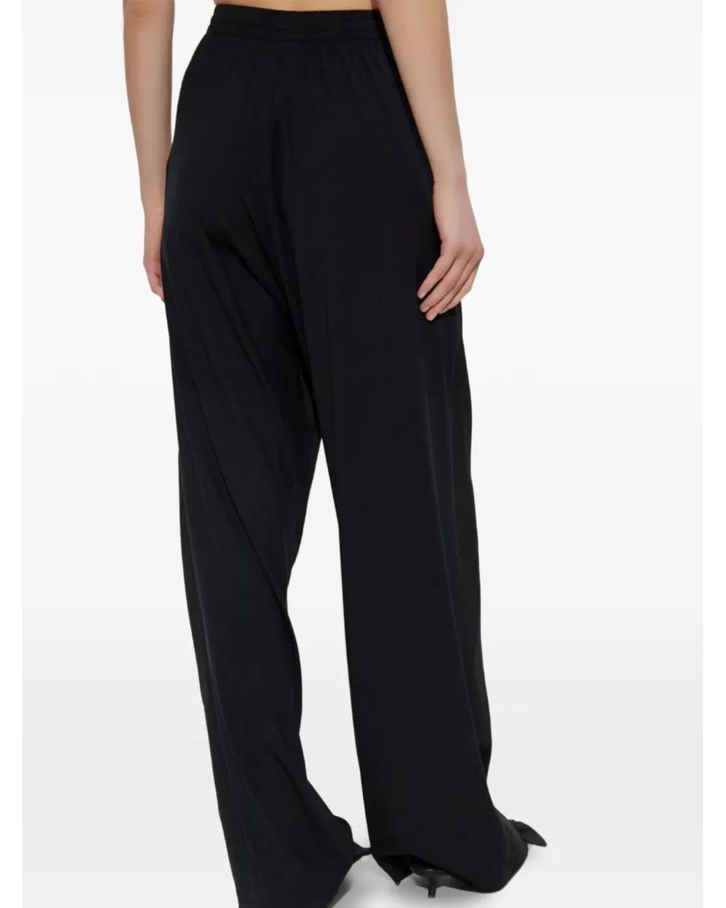 Balenciaga Black Elasticated Palazzo Pants