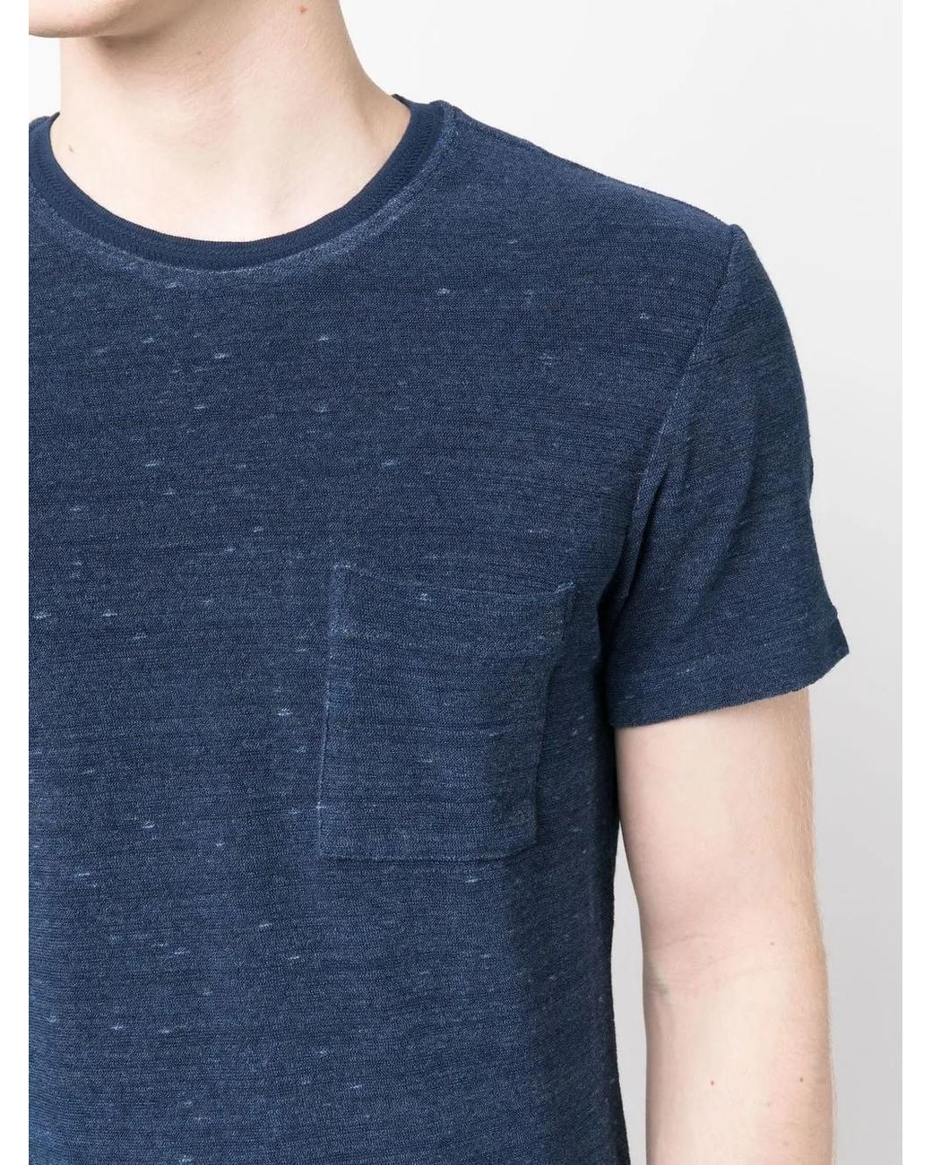 Orlebar Brown Blue Classic Towelling-Finish T-Shirt for men