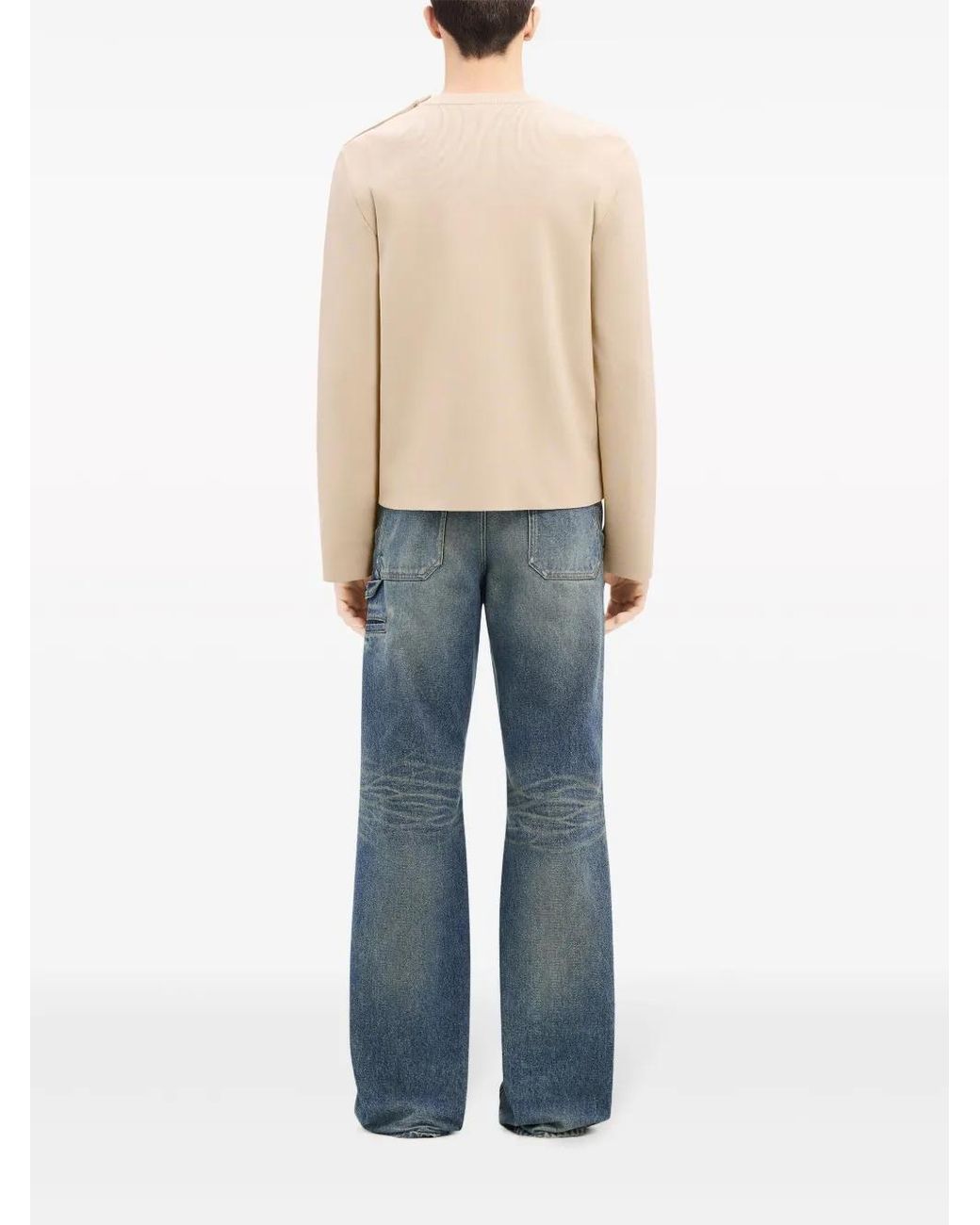 Courreges Natural Shoulder Snaps Sweater for men