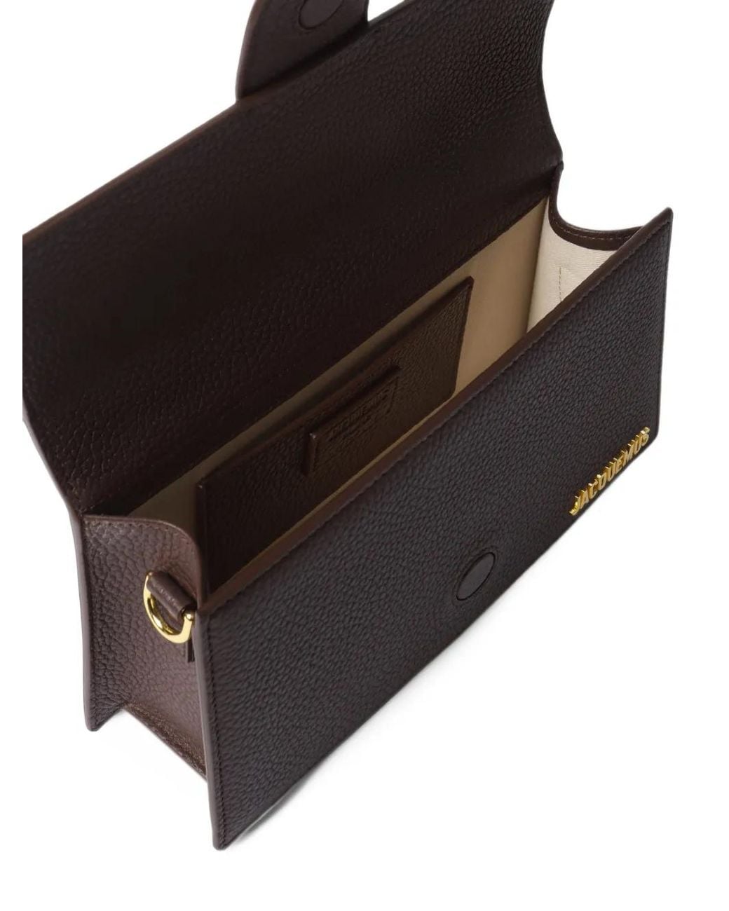 Jacquemus Black The Large Bambino Grained Crossbody Flap Bag