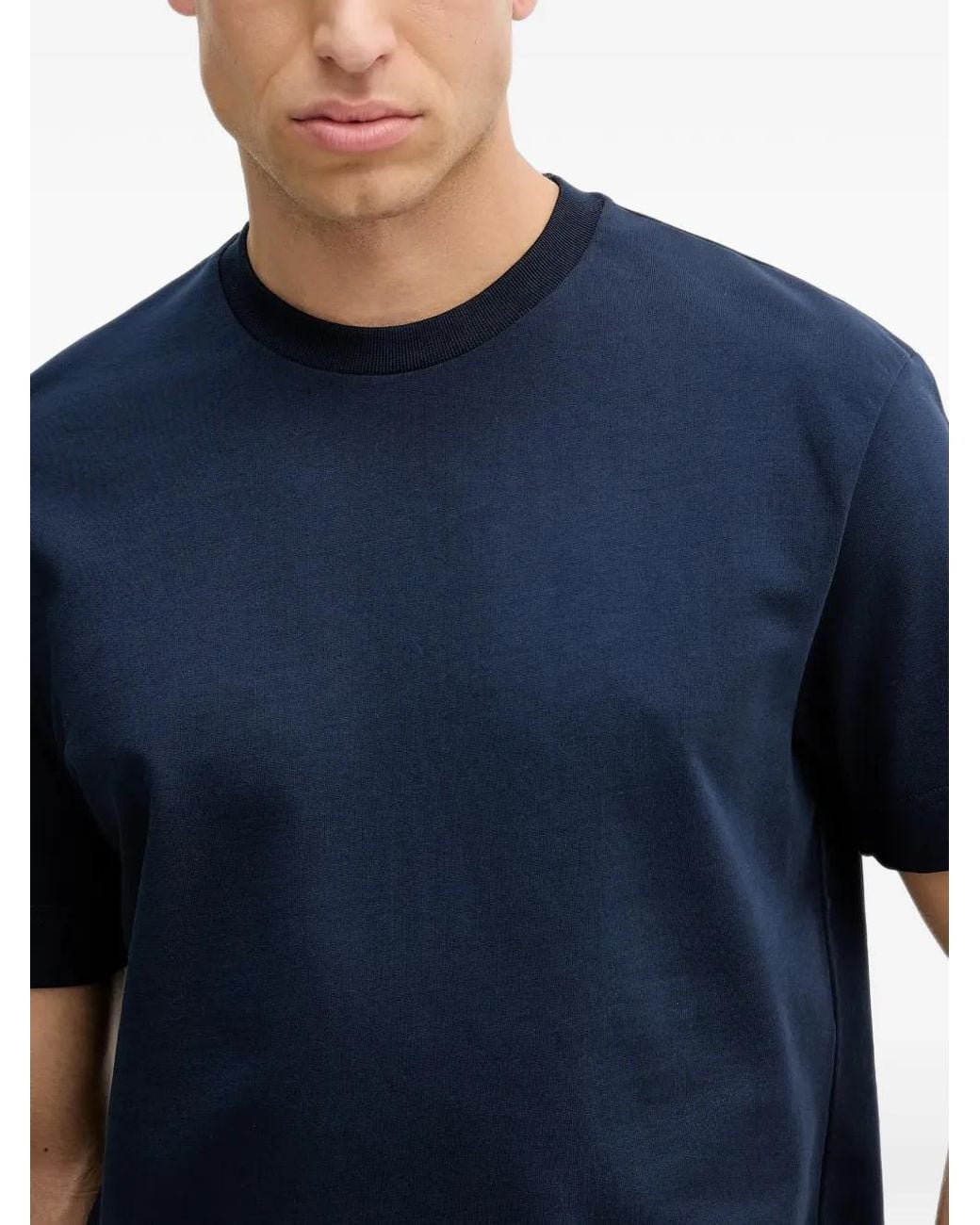 Joop! Blue Achilleas Logo-Plaque T-Shirt for men