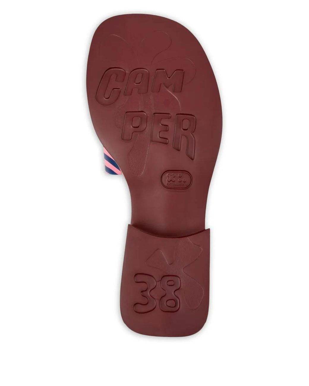 Camper Purple Dana Zebra-Print Sandals